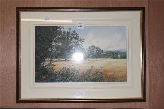 Geoffrey John Hall Last load of the day 31 x 51cm
